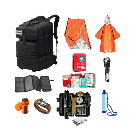 SURVIVALNEED 22 PIECE BUGOUT BAG