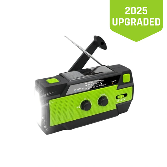 THE SURVIVALNEED™ RADIO, LIGHT, & CHARGER (BATT+SOLAR+CRANK)